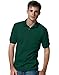 Hanes Men's Cotton-Blend EcoSmart Jersey Polo with Pocket-S-Deep Forest
