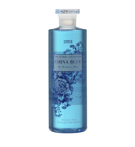 The Floral Collection China Blue Foaming Bath Essence