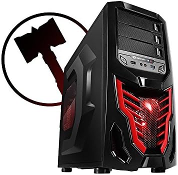 Ironside Minion - Budget Gaming PC Red Desktop Computer 5 Year Warranty