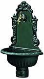 Puteus 15132-E Nostalgie-Wandbrunnen Graugu�, gr�n lackiert