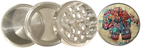 ELEPHANT ART Design Aluminum Spice Herb Grinder 001