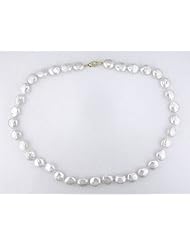 14k Yellow gold 11-12 MM Freshwater Cultured Pearl Strand, 18"