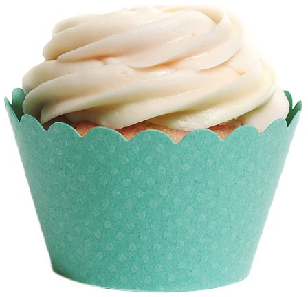 Dress My Cupcake Standard Tiffany Aqua Blue Cupcake Wrappers, Set of 50