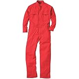 つなぎ　9000　オーバーオール　続き服　長袖　21カラー (M, ライトレッド)