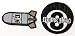 Nintendo Wii Guitar Hero Xbox Patch - Set of 2 8-ball and Missle Bomb Logo Iron On