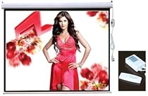 PCW120GE 120" HD Projector Screen 16:9 Widescreen Glass Beaded Electric Motorised w/ Remote Control