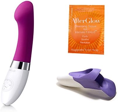 LELO GIGI 2 Deep Rose+Premium Finger Vibe-Purple+Free Bouns with 1 AfterGlow Cleansing Tissue