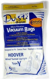 Generic Hoover Microfiltration Vacuum Cleaner Bags Type Y 3pk. Compare to Hoover Part # 4010100Y
