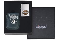 Zippo Lighter Harley Davidson Pouch Gift Set (lighter not included), Black