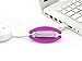 Bobino Cord Wrap - Medium - Fuchsia - Stylish Cable and Wire Management/Organizer