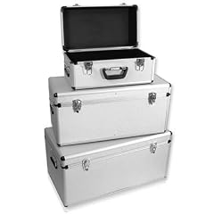 Alukisten Set 3tlg. Boxenset 155 Liter silber - 64000