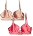 Vassarette Women's Silken Heather Demi 2 Pack T-Shirt Bra 75747