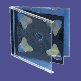 Double Jewel Case, 2CDs/2DVDs And Booklets, Clear/Black (FEL98320)