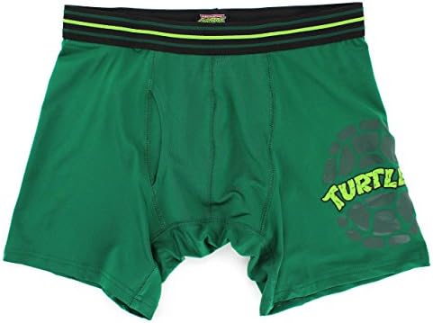 TMNT Ninja Turtles Mens Green Action Boxer Shorts (M 32/34)