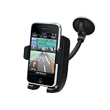 Kensington K66627US Windshield Car Mount with Sound Amplified Cradle for iPhone (Black)