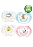 Philips AVENT 2 Pack BPA Free Fashion Infant Pacifier, 0-6 Months, Style and Colors May Vary