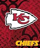 Kansas City Chiefs 50''X60'' Tattoo Style Royal Plush Raschel Throw Blanket
