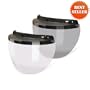 Universal Flip-up Face Shield with 3 Adjustable Snaps