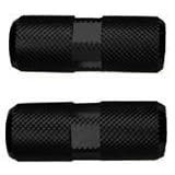 Black Ops Knurled Pro 3/8 BMX Axle Pegs, Double Sided, Black