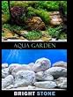 Seaview Background Roll 24"" x 50ft. Aqua Garden/Brightstone
