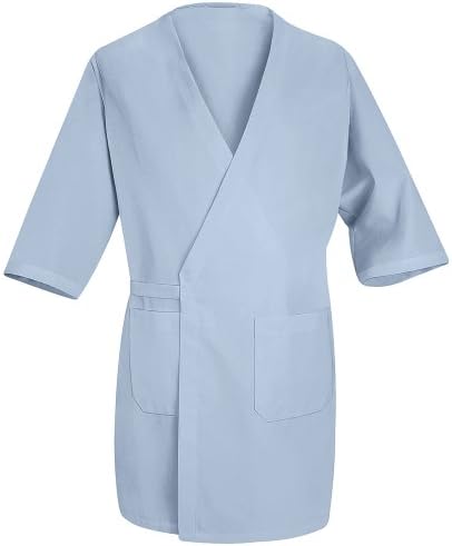 Red Kap® WP10 Collarless Butcher Wrap Light Blue