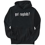 Hoodie Mens Black  Got Ragdolls?  Cats