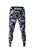 Smartdoo Men's Compression Cool Dry Baselayer Pants Wear Under Leggings Sports Tight Long Pant for Men(Lightning Blue,M)