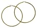 Gold Plated Silver Ladies Diameter Twisted Creole Earrings