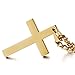 Areke Mens Cross Necklace for Men Women Unisex Stainless Steel Pendant Necklaces