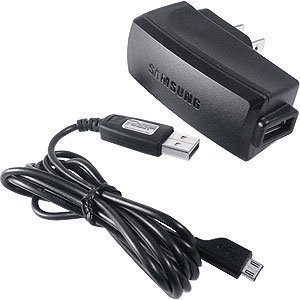 Samsung USB AC Charger Adapter Power Plug with Micro USB Cable for Samsung Galaxy S Epic 4G D700, Captivate i897, Fascinate i500, Mesmerize i500, Showcase i500, Vibrant T959, Continuum i400