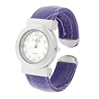 Geneva Platinum Polished Round Cuff Watch