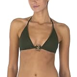 Mossimo Black: Shell Triangle Swim Top - Olive