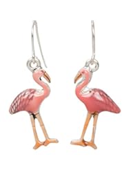 Jewelry: Heirloom Finds Pink Flamingo Enamel Dangle Earrings - Heirloom Finds