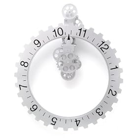 Kikkerland Big Wheel Revolving Wall Clock