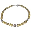 Peridot Necklace Sterling Silver Jewelry 18.75 inches (gnklc324)