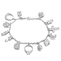 Cubic Zirconia ""Diva"" Charm Bracelet