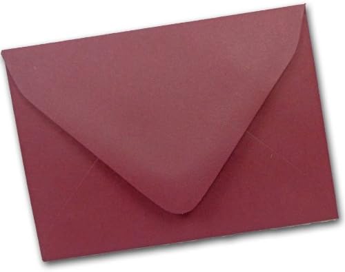 Flavours Cabernet (Maroon) A1 Deep Neck Envelopes - 25 Pk