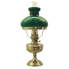 Lampe mit gr�nem Schirm, Petroleum