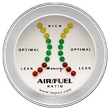 Equus 8366 Air/Fuel Ratio Gauge - White