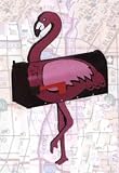 Pink Flamingo Mailbox