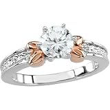 14K Rose and White Gold Diamond Engagement Ring - 0.50 Ct.
