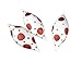 Vickerman 3 Count Peppermint Twist Shatterproof White Polka Dot Finial Christmas Ornaments, 5