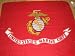 USMC Deluxe Polar Fleece Throw Stadium Blanket - 50X x 60 - Marine Corps Logo with Globe and Anchor