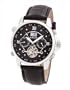 Aatos JaakkoLSBD - Reloj de caballero autom�tico, correa de piel color negro, caja de acero inoxidable, con 8 diamantes