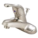 Kingston Brass KB518 Single Handle 4 in. Centerset Lavatory Faucet with Retail Pop-up