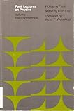 Pauli lectures on physics