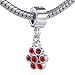 Pugster Pandora Style Bead Beads July Birthstone title=