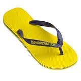Havaianas Brasil Logo Yellow Womens Flip Flops