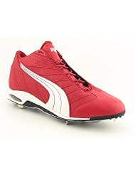 Puma Cell Metal K Mid Baseball Cleats Baseball Cleats Shoes Red Mens