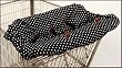 3 N 1 Shopping Cart & High Chair Cover - Black and White Dots - Cuter Than A Ducks Butt